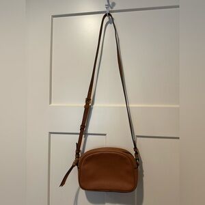 J. Crew Camera Bag in Pebbled Leather